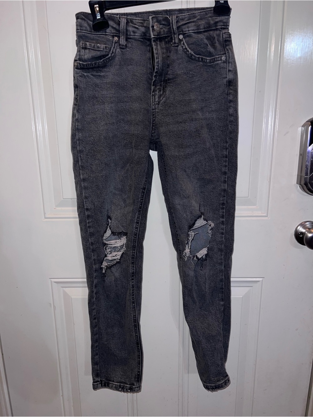 wild fable Skinny High-Rise Ripped Jeans - Washed Black